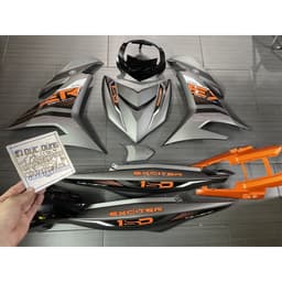 Dàn áo Exciter150 xám nhám cam 1