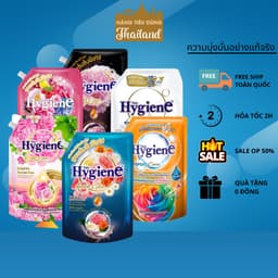 ComBo 2 Túi Nước xả vải Hygiene BB 2200ml giúp quần áo phẳng phiu, an toàn cho da 9