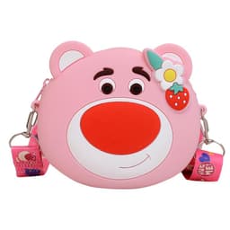 Túi xách đeo chéo silicon hình gấu dâu lotso, thời trang dễ thương bạn gái đựng mỹ phẩm, điện thoại 6