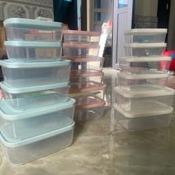 Bộ 6-9-12 Hộp đựng thực phẩm Hokori chữ nhật 2300ml,1400ml,700ml  để tủ lạnh, dùng được lò vi sóng 4