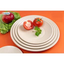 Combo 5 Đĩa nhựa tròn Thái hàng cao cấp Việt Nhật, đĩa đựng đồ ăn hoa quả phong cách sang trọng, quý phái. 2
