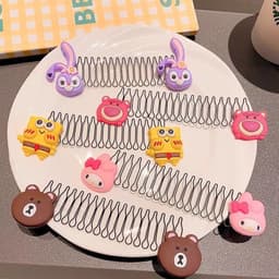Sét 5 XƯỢC TÓC CHỐNG RỐI TÓC, DẠNG LÒ XO CHO BÉ HÌNH CON VẬT 3