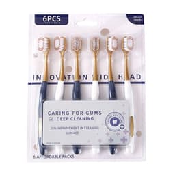 Set 6 Bàn Chải Đánh Răng Lông Mềm Mịn, Cán Cầm Chắc Tay Dùng Cho Gia Đình994 6