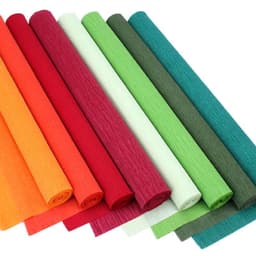Cuộn giấy nhún, giấy nhăn làm hoa handmade 50x250 cm 6