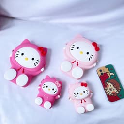 [Lớn, vừa điện thoại] Túi đeo chéo silicon hình mèo kitty thời trang đựng bao lì xì, mỹ phẩm, điện thoại, làm quà tặng 8