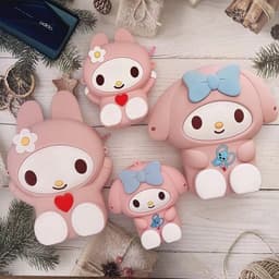 [Lớn, vừa điện thoại] Túi đeo chéo silicon hình my melody làm quà tặng bạn gái đựng bao lì xì, mỹ phẩm, thời trang 4