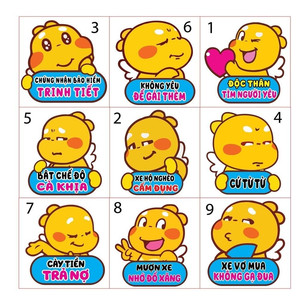 Qoobee sticker dán xe máy, laptop, điện thoại, đàn guitar, mũ bảo hiểm, vali chống nước tuyệt đối