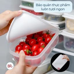 Bộ 6-9-12 Hộp đựng thực phẩm Hokori chữ nhật 2300ml,1400ml,700ml  để tủ lạnh, dùng được lò vi sóng 9