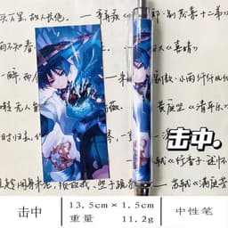 Bút bi viết in hình Genshin Impact  phụ kiện học tập game manga anime chibi quà tặng xinh xắn tiện lợi 1