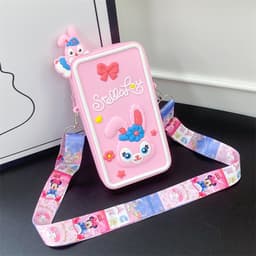[Trung, vừa điện thoại] Túi đeo chéo silicon pop it hình thỏ thời trang đựng bao lì xì, điện thoại, làm quà tặng 4