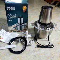 Máy Xay Đa Năng, Xay Thịt, Rau Củ Qủa, Dung Tích 2L, Cối Inox304 Bền Bỉ, Lưỡi Thép Không Rỉ 9