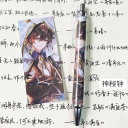 Bút bi viết in hình Genshin Impact  phụ kiện học tập game manga anime chibi quà tặng xinh xắn tiện lợi 4
