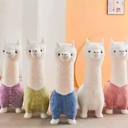 thú nhồi bông G.hế lạc đà Alpaca 110cm và 65cm decor trang trí phòng ngủ phòng khách 3