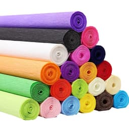 Cuộn giấy nhún, giấy nhăn làm hoa handmade 50x250 cm 5