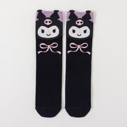 Tất Vớ cotton Cổ Cao Đùi Họa Tiết Hoạt Hình Kuromi Nhật Dễ Phối Đồ Cho Bé Gái te48 { V313 } 4