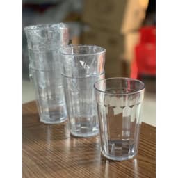 Combo 10 Cốc liên xô nhựa meka trong suốt 300 ml dày dặn bền đẹp, ly trà đá nước mía quán ăn vỉa hè 3