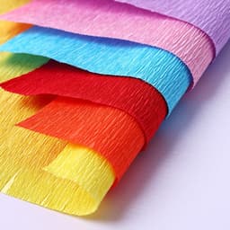 Cuộn giấy nhún, giấy nhăn làm hoa handmade 50x250 cm 3