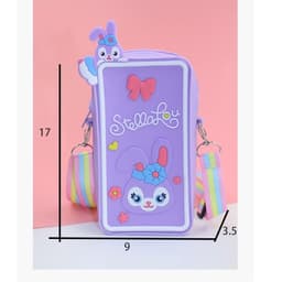 [Trung, vừa điện thoại] Túi đeo chéo silicon pop it hình thỏ thời trang đựng bao lì xì, điện thoại, làm quà tặng 1