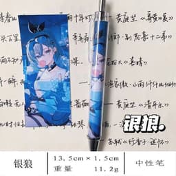 Bút bi viết in hình Genshin Impact  phụ kiện học tập game manga anime chibi quà tặng xinh xắn tiện lợi 8