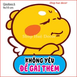 Qoobee sticker dán xe máy, laptop, điện thoại, đàn guitar, mũ bảo hiểm, vali chống nước tuyệt đối 8