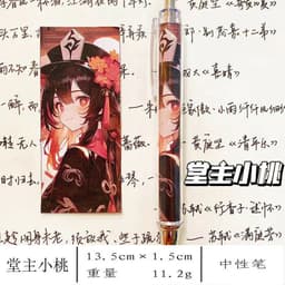 Bút bi viết in hình Genshin Impact  phụ kiện học tập game manga anime chibi quà tặng xinh xắn tiện lợi 2