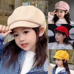 Mũ nồi cho bé BOOCEAN, Mũ nồi trẻ em dễ thương ấm áp, Len mềm nhiều màu cho trẻ em Mũ Newsboy bé trai bé gái 8