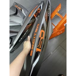 Dàn áo Exciter150 xám nhám cam 5