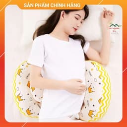 Gối bầu cánh tiên gối bà bầu và e bé, nâng đỡ bụng, hỗ trợ giảm đau lưng, dễ ngủ 1