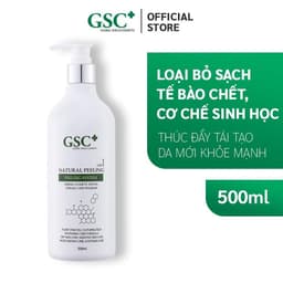 {Sản phẩm chiết} Tẩy da chết mặt, tdc sinh học làm mềm, mịn GSC Natural Peeling 50ml 4
