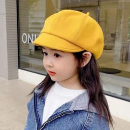 Mũ nồi cho bé BOOCEAN, Mũ nồi trẻ em dễ thương ấm áp, Len mềm nhiều màu cho trẻ em Mũ Newsboy bé trai bé gái 3