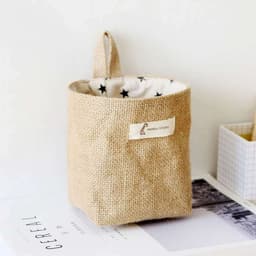 Túi Vải Lanh Cotton Treo Tường Đa Năng Decor Phòng Làm Việc Xinh Sang Chảnh 5