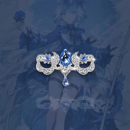Nhẫn treo hạt Hóa Trang fontaine Foncalors Nhân Vật game genshin Impact nhẫn đôi Có Thể Điều Chỉnh Kích Cỡ anime manga 2