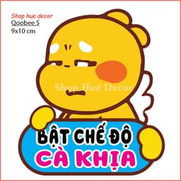 Qoobee sticker dán xe máy, laptop, điện thoại, đàn guitar, mũ bảo hiểm, vali chống nước tuyệt đối 4