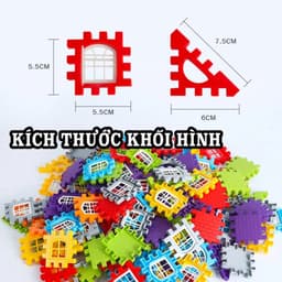 Đồ chơi lắp ghép 3D lâu đài 160 chi tiết giúp trẻ phát triển tư duy sáng tạo. 6