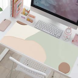 Tấm Lót Chuột Và Bàn Phím Bằng Da Không Thấm Nước Chống Trượt Phong Cách Bắc Âu 4