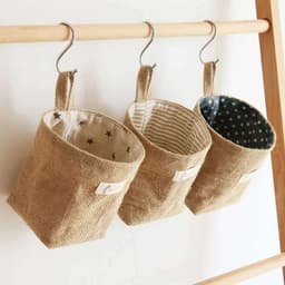 Túi Vải Lanh Cotton Treo Tường Đa Năng Decor Phòng Làm Việc Xinh Sang Chảnh 2