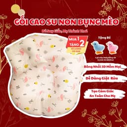 Gối đệm chống trào ngược cho bé gối chống trào ngược cho trẻ sơ sinh tặng kèm gối nhỏ cho bé gối chống trào 1