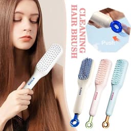 BOOCEAN Lược Chải Tóc Tự Làm Sạch, Lược Chống Tĩnh Điện ABS Magic Có Thể Thu Vào, Quà Tặng Làm Mịn Tự Làm Sạch Lược Làm Tóc 4