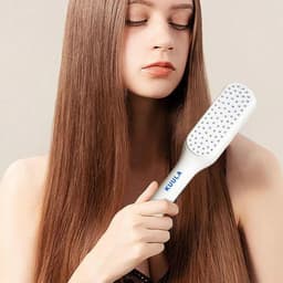 BOOCEAN Lược Chải Tóc Tự Làm Sạch, Lược Chống Tĩnh Điện ABS Magic Có Thể Thu Vào, Quà Tặng Làm Mịn Tự Làm Sạch Lược Làm Tóc 5