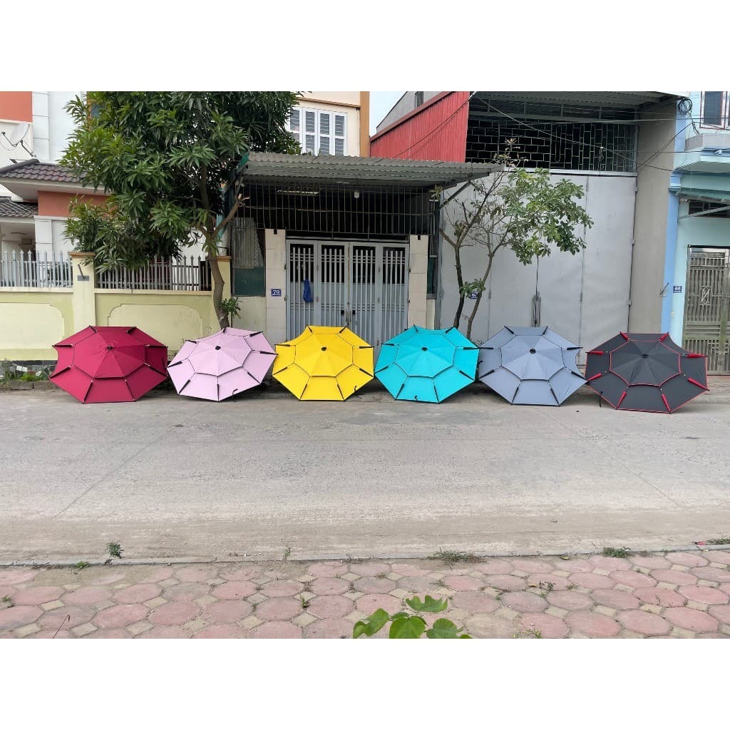 Ô Dù Che Nắng Mưa Dùng Cho Câu Cá, Dã Ngoại 2 Tầng Nhiều Màu Sắc Khác Nhau