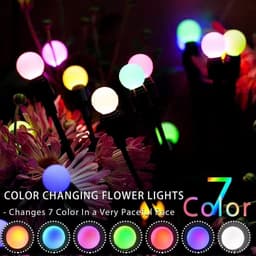 Đèn Đom Đóm Năng Lượng Mặt Trời - 10 Bóng - Đèn Trang Trí Sân Vườn - Đèn Led Trang Trí Ngoài Trời-- 4