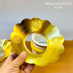 Vỉ hứng tàn bát hương RỒNG VIỆT bằng hợp kim mạ vàng chất lượng cao. 6