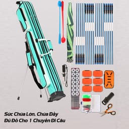 Bao Đựng Cần Câu XiFeng Có Chân Đứng Túi Đựng Cần 2 Ngăn Dung Tích Lớn Chống Thấm Nước Cao Cấp 5