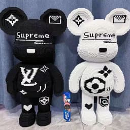 Mua Set 2 Bộ Lego Gấu Bearbrick 41Cm Kèm Búa - Quà Tặng Lắp Ráp Tuyệt Vời Cho Bé! 8