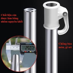 Ô câu cá che nắng mưa 2 tầng chống tia UV cao cấp 4