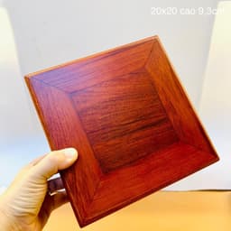 Chân đế gỗ hương cao cấp cho tượng RỒNG VIỆT, khắc sen tỉ mỉ, đa dạng kích thước. 6