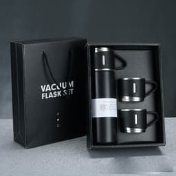 BỘ BÌNH GIỮ NHIỆT 500ML KÈM 2 CỐC – FULLBOX QUÀ TẶNG SANG TRỌNG, CHẤT LƯỢNG CAO 7