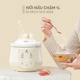 [SVIP] Nồi nấu chậm Elmich SCE-8524OL 1L, 6 Chế Độ Nấu, Tự Ngắt Khi Quá Nhiệt - Chính Hãng - JoyMall 9