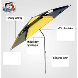 Ô Dù Che Nắng Mưa Dùng Cho Câu Cá, Dã Ngoại 2 Tầng Nhiều Màu Sắc Khác Nhau 9