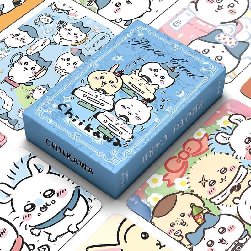(LT) Hộp lomo card Chiikawa Hachiware Usagi ngẫu nhiên 50 tấm dễ thương